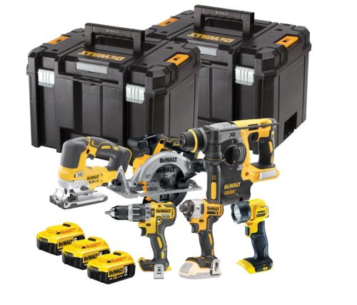 Unelte fără fir Dewalt într-un set 18V DCK690P3T