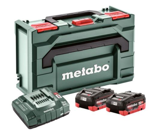 METABO Set de baza (incarcator + baterii) 18V / 2 x LiHD 8.0 AH+ ASC ULTRA + carcasa 685131000