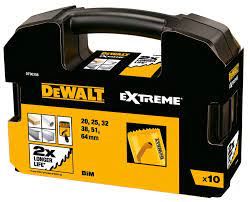 Set de perforare DeWALT bimetal - multimaterial (10 buc) DT90358