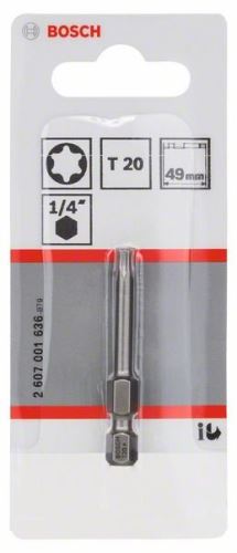 BOSCH Bit de șurubelniță extra dur Extra-Hart T20, 49 mm 2607001636