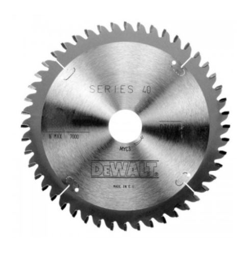 Pânză de ferăstrău DeWALT / furnir, laminat, aluminiu / TCG -5°, 160 x 20 mm, 48 dinți DT4084