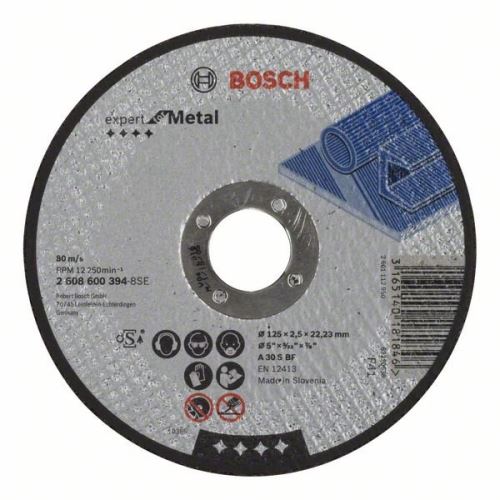 BOSCH Disc de tăiere drept Expert pentru metal A 30 S BF, 150 mm, 2,5 mm 2608600382