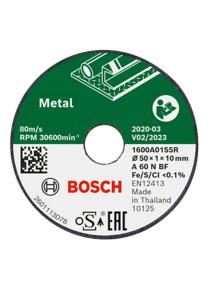 BOSCH Disc de tăiere Metal 50x1x10mm, 3 buc 1600A01S5Y