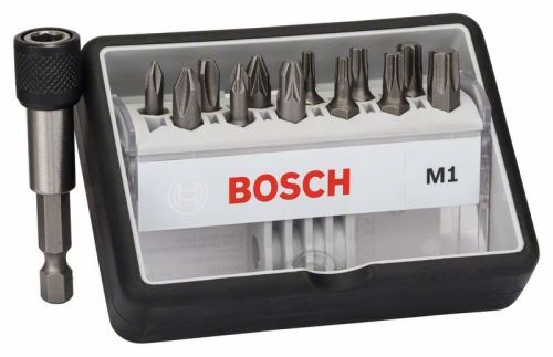 Set de bucăți de șurubelniță BOSCH (12+1) linie robustă, M Extra-Hart 25 mm, set (12+1) bucăți 2607002563