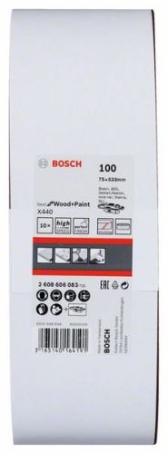 Set curea șlefuit BOSCH 10 bucăți X440 75 x 533 mm, 100 2608606083