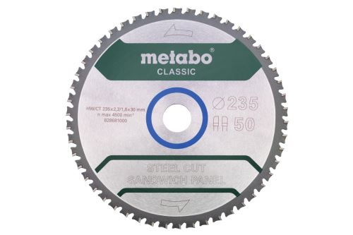 Pânză de ferăstrău METABO Classic 235 x 30 mm, 50 dinți 628681000