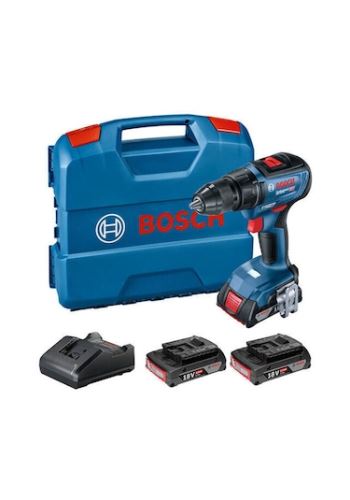 Bosch Șurubelniță de găurit cu acumulator, Set profesional GSR 18V-50 + 3x baterie 2,0 Ah + carcasă 06019H5005