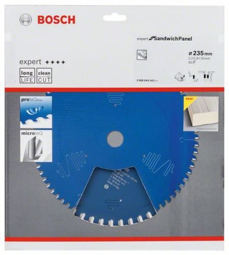 Pânză de ferăstrău BOSCH Expert pentru panou sandwich 235 x 30 x 2,2 mm, 50 2608644143