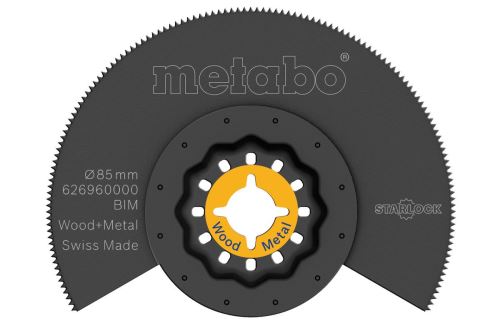 METABO Pânză de ferăstrău Starlock lemn BiM 85 mm 626960000