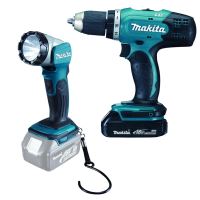 MAKITA mașină de găurit cu acumulator cu lanternă Li-ion 18V/1.5Ah DDF453SYEL MAKITA mașină de găurit cu acumulator cu lanternă Li-ion 18V/1.5Ah DDF453SYEL