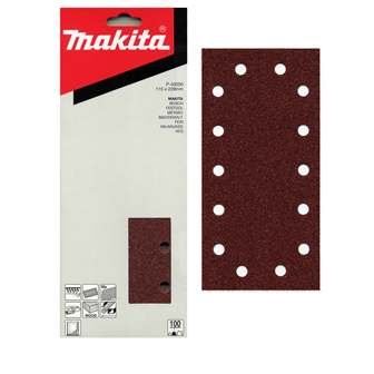 Hârtie șlefuită MAKITA Velcro 115x229 mm 14 găuri K120, 10 buc P-43066