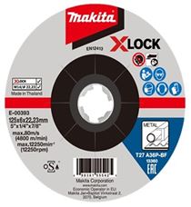 Disc abraziv MAKITA otel X-Lock 125x6x22,23 mm E-00393