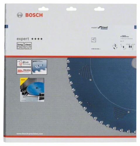 Pânză de ferăstrău circular BOSCH Expert pentru oțel 305 x 25,4 x 2,6 mm, 60 2608643060