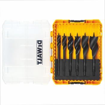 Set burghie pentru lemn DeWALT cu trei fante 152 mm / 13, 16, 20, 22, 25, 32 mm / (6 buc) DT90238