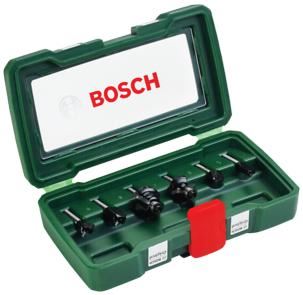 Set de freze din carbură BOSCH din 6 piese (Ø tijă 6 mm) 2607019464