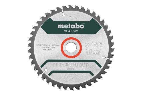 Pânză de ferăstrău METABO 165 x 20 mm, 42 dinți, 5° 628026000