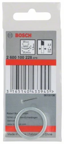 BOSCH Inel de reducere pentru pânze de ferăstrău 25,4 x 20 x 1,8 mm 2600100228