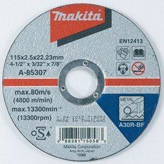 MAKITA lama de taiere otel 115x2,5x22,23 mm A-85307