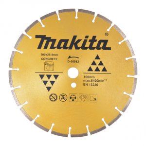 Disc diamantat de tăiere a betonului MAKITA 300x3x25,4 mm D-56982