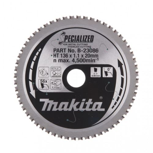 Pânză de ferăstrău MAKITA (56Z) 136x20 B-23086