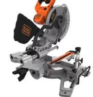 BLACK+DECKER Fierăstrău glisant cu onglet 1500W BES701