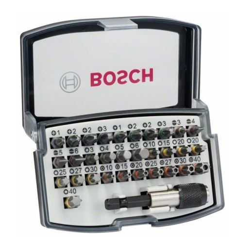 Set de bucăți de șurubelniță BOSCH 32 buc 2607017564