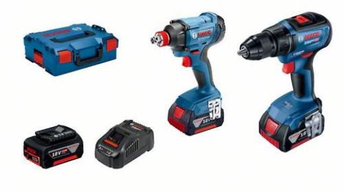 Set Bosch Professional: GSR 18V-50 + GDX 180-LI + 3× GBA 18V 5.0Ah + GAL 1880CV în L-BOXX136 06019G5227