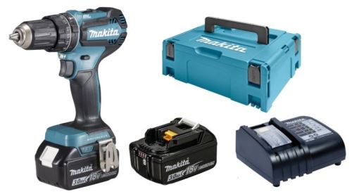 Șurubelniță de impact fără fir MAKITA Li-ion LXT 18V (2 baterii 3Ah, Makpac) DHP485SFJ