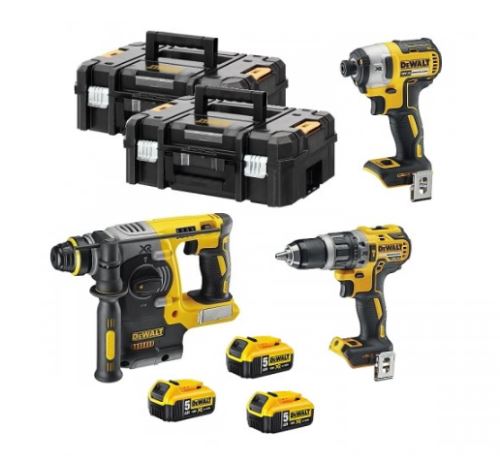 Set combinat DeWALT de unelte cu baterii 18V DCK368P3T