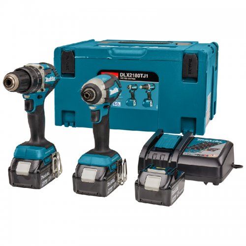 MAKITA Set baterie DHP484+DTD153 Li-ion LXT 18V/5.0Ah DLX2180TJ1