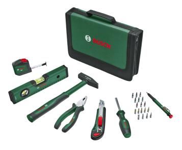 BOSCH Set de 25 unelte de mână universale 1600A02BY6