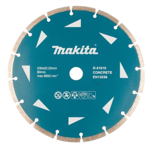 Disc de tăiat diamant segmentat MAKITA 230x22,23 mm D-41610