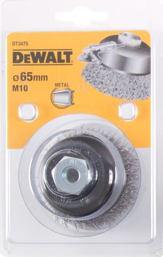 Perie cu disc de sârmă DeWALT, fire ondulate, pentru polizor unghiular 100 x 26 mm (Lungimea firului 26 mm) DT3489