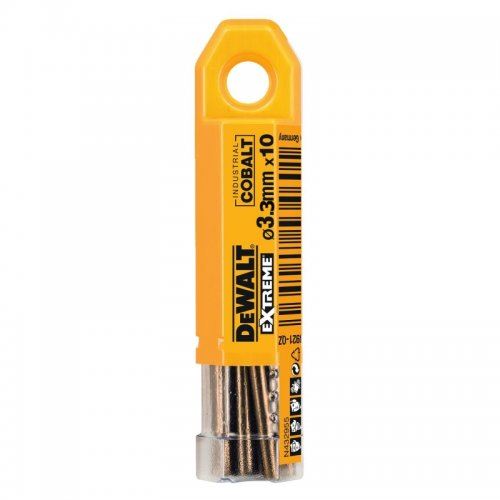 Burghie DeWALT pentru metal HSS-E COBALT 3,3 x 65 mm (10 buc) DT4922