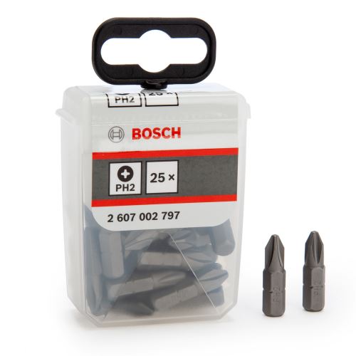 Set de biți BOSCH ExH PH2 25 mm, 25 buc, Tic Tac 2607002797