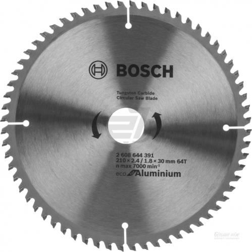 Pânză de ferăstrău BOSCH Eco pentru Aluminiu 210x2,4/1,8x30 64T 2608644391