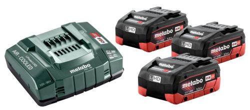 METABO Set de bază (încărcător + baterii) 18V / 3x LiHD 5,5 Ah 685074000