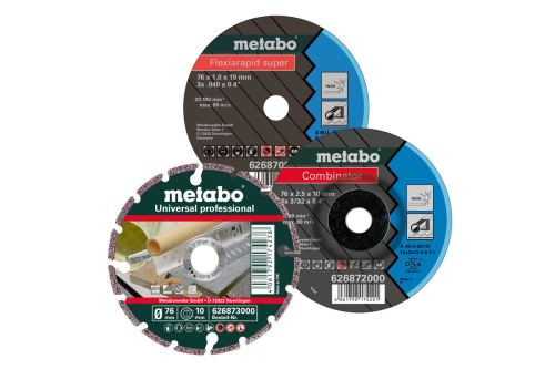 METABO Set inițial de discuri de tăiere diametru 76 mm (3 buc) 626879000