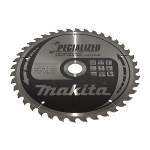 Pânză de ferăstrău pentru lemn MAKITA SPECIALIZED cu dinți încastrați 270x2,6x30 mm 40 dinți B-33205