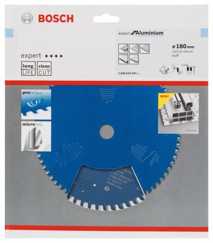 Pânză de ferăstrău BOSCH Expert pentru aluminiu 180 x 30 x 2,6 mm, 56 2608644097