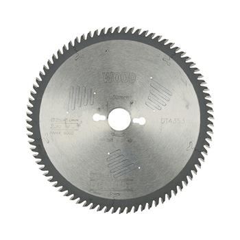 Pânză de ferăstrău DeWALT EXTREME, lemn, 250 x 30 mm, 80 dinți, ATB 10°, tăieturi foarte fine DT4353