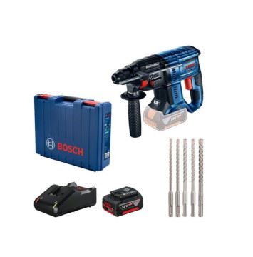 Bosch Set profesional: ciocan de găurit fără fir GBH 180-LI + 1× baterie de 4,0 Ah + kit SDS Plus în cutie de carton 0615990M9C