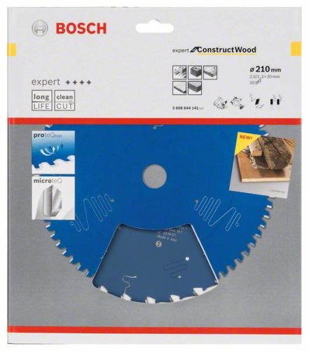 Pânză de ferăstrău BOSCH Expert for Construct Wood 210 x 30 x 2,0 mm, 30 2608644141