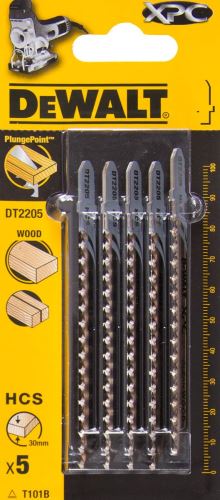 Pânză de ferăstrău DeWALT XPC, pentru lemn, 100 mm (5 buc) DT2205