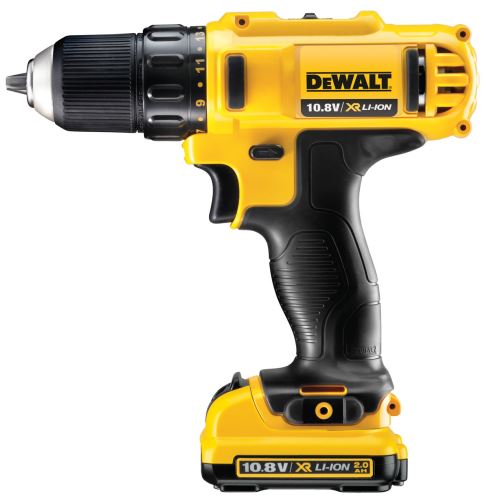 DeWALT Mașină de găurit / șurubelniță cu acumulator 10.8V CS Li-Ion XR 2x2.0 Ah DCD710D2