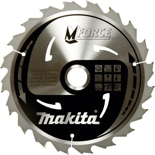 Pânză de ferăstrău MAKITA pentru lemn MFORCE 190x2x30mm 24Z B-32041