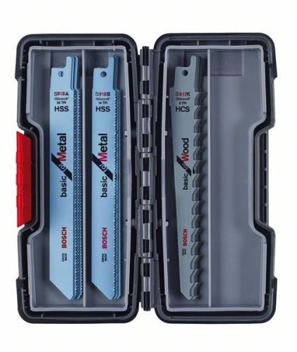 BOSCH Set de pânze de ferăstrău pentru ferăstrău (15 buc) 2607010901