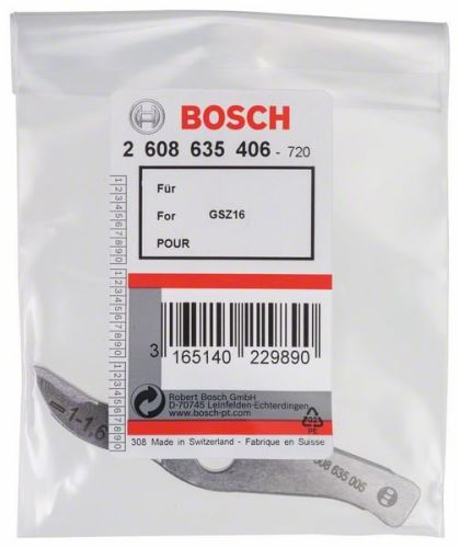 Cuțit BOSCH drept la GSZ 160 - tăietură dreaptă până la 1,6 mm 2608635406