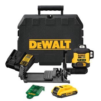 Laser verde DeWALT 3 x 360° DCLE34031D1