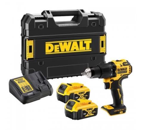 Ciocan de găurit cu acumulator Dewalt 18V 2x5.0Ah DCD709P2T